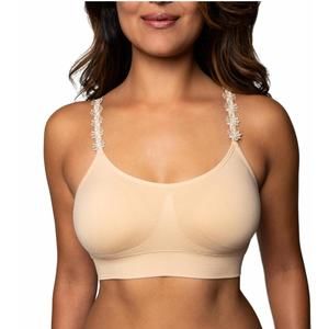 NEW STRAP-ITS flower strap bra in nude
